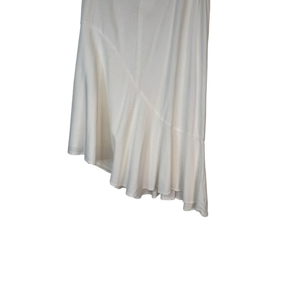 2/$30 ZARA Size M White Asymmetrical Button Front Skirt - Picture 7 of 11